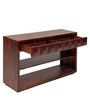 Diamond Sheesham Wood Console Table in Honey Natural Finish