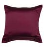 Purple Textured Cotton 16 x 16 Inches Cushion Cover
