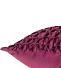 Purple Textured Cotton 16 x 16 Inches Cushion Cover