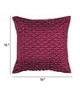 Purple Textured Cotton 16 x 16 Inches Cushion Cover