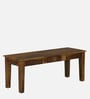 Diamond Sheesham Wood 6 Seater Dining Set With Bench  In Provincial Teak Finish