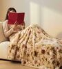 Gold Diana Cloudy Mink Silky-Soft All Season Single Blanket