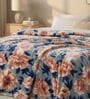 Light Blue Diana Cloudy Mink Silky-Soft All Season Single Blanket