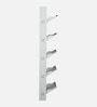Diana Metal 5 Door Wall Mounted Shoe Rack In White Colour