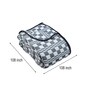 Multicolor Dibbi King Sized Bedspread With Pillow Cover