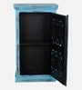 Diedre Solid Wood Cabinet In Blue Distress Finish