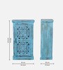 Diedre Solid Wood Cabinet In Blue Distress Finish