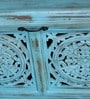 Diedre Solid Wood Cabinet In Blue Distress Finish