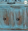 Diedre Solid Wood Sideboard In Scratch Resistant Blue Distress Finish