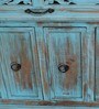 Diedre Solid Wood Sideboard In Scratch Resistant Blue Distress Finish