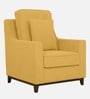 Diego Fabric 1 Seater Sofa In Camel Yellow Colour