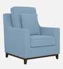 Diego Fabric 1 Seater Sofa In Ice Blue Colour