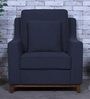 Diego 1 Seater Sofa in Navy Blue Colour