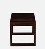 Diest Sheesham Wood Side Table In Scratch Resistant Walnut Finish With Magazine Holder