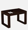 Diest Sheesham Wood Side Table In Scratch Resistant Walnut Finish With Magazine Holder