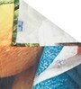 Digital Abstract Printed Cotton Blend Double Bedsheet with 2 Pillow Covers