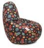 Classic Large Leatherette Kids Filled Bean Bag in Space Print