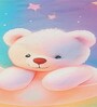 Digital Cartoon Characters Printed Cotton Blend Double Bedsheet with 2 Pillow Covers