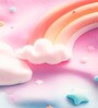 Digital Cartoon Characters Printed Cotton Blend Double Bedsheet with 2 Pillow Covers