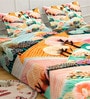 Digital Floral Printed Cotton Blend Double Bedsheet with 2 Pillow Covers