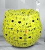Digital Printed XL Bean Bag with Beans in Yellow Colour