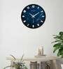 Blue Plastic Digital Web Modern Wall Clock
