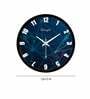 Blue Plastic Digital Web Modern Wall Clock
