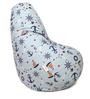 Digital Wheel Printed Kids XL Bean Bag Filled with bean