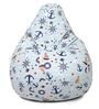 Digital Wheel Printed Kids XL Bean Bag Filled with bean
