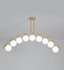 Dignity Gold Aluminium LED Smart Voice Assist Chandelier