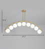 Dignity Gold Aluminium LED Smart Voice Assist Chandelier