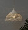 Dijon White Metal Hanging Light