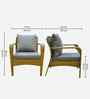 Dijon Wicker 2+1+1 Sofa Set In Green Color