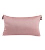 Pink Traditional Silk Fabric 18 x 12 Inches Embroidered Cushion Covers (Set of 2)