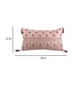 Pink Traditional Silk Fabric 18 x 12 Inches Embroidered Cushion Covers (Set of 2)