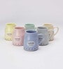 Dime 150ml Multicolour Ceramic (Set of 6) Tea Cups