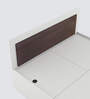 Dimora King Size Bed in Brown & White Finish with Hydraulic Storage