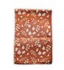 Dine in Style with Our Rust Orange & Off White Flower Bud Table Runner   12 72 Inches of Casual Chicness