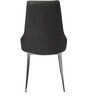 Lessie Engineeed Wood Dining Chair in Black Colour