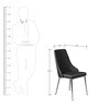 Lessie Engineeed Wood Dining Chair in Black Colour