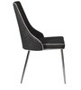 Lessie Engineeed Wood Dining Chair in Black Colour