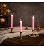 4Pcs Pink Dinner Wax Candles