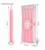 4Pcs Pink Dinner Wax Candles