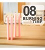 4Pcs Pink Dinner Wax Candles
