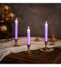 4Pcs Purple Dinner Wax Candles