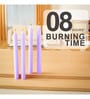 4Pcs Purple Dinner Wax Candles