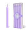 4Pcs Purple Dinner Wax Candles