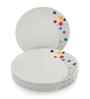 Dinner Plate Set   Colour Bubbles  10.75  , Stain Free, Glazed Finish, Pure Melamine ,6 nos.