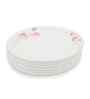 Dinner Plate Set   Sweety Tulip 11.0  , Stain Free, Glazed Finish, Pure Melamine ,6 nos.