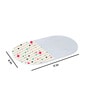 White Polka Dots Marble Oval (11 x 6 Inches)Appetizer Platter